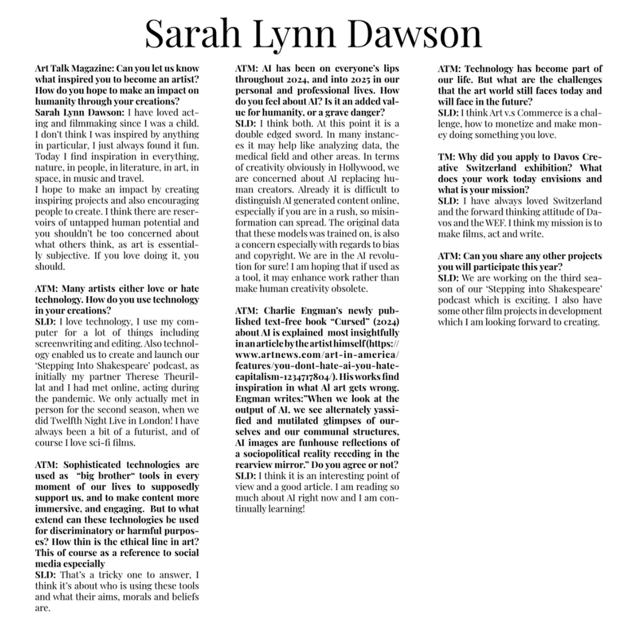 Press sarah lynn dawson art talk magazine upscaled